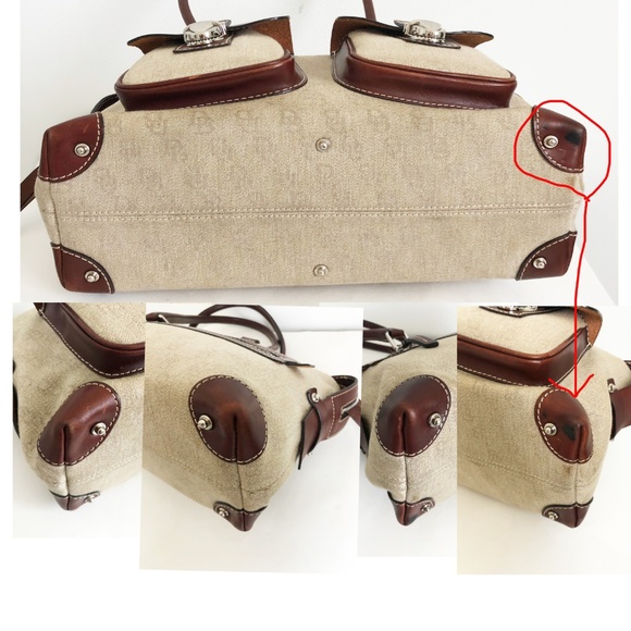 Dooney & Bourke Bag Jacquard Double Pocket Tote Satchel - Picture 7 of 8